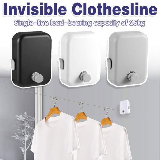 Retractable Stainless Steel Clothesline 4.3m Wall Mount