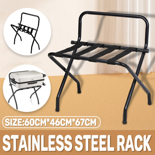 Foldable Luggage Rack Stainless Steel for Hotel Suitcase Support