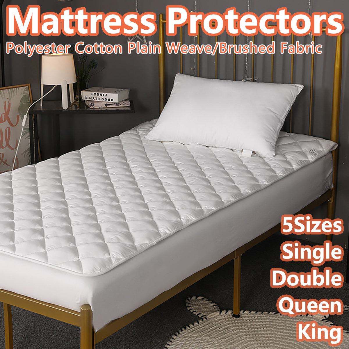 Hotel Mattress Comfort Pads Fabric Bedding Topper Mattress Protectors Cover