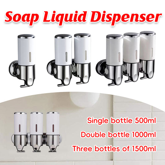 Hotel Wall Mounted Soap Dispenser with Level Window in White