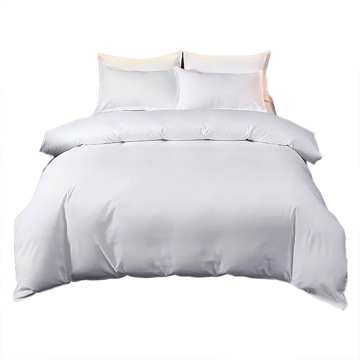 White Duvet Cover Soft Fabric Easy Care for Hotels and Homes