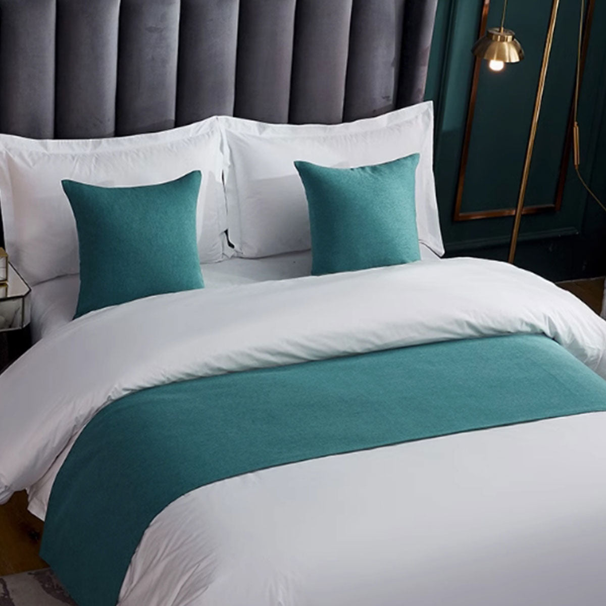 Luxury Hotel Bedding Set Bed End Towel Pillow Cover for Bedroom and Hotels