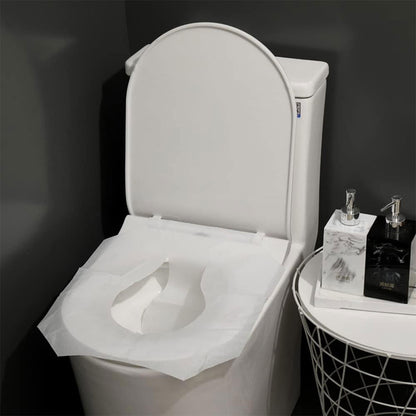 2PCS Travel Disposable Toilet Seat Covers Soluble Paper for Hotel Household
