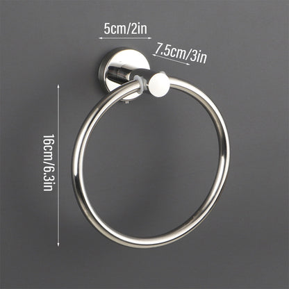 Wall Mounted Bathroom Towel Ring 180 Degree Swivel