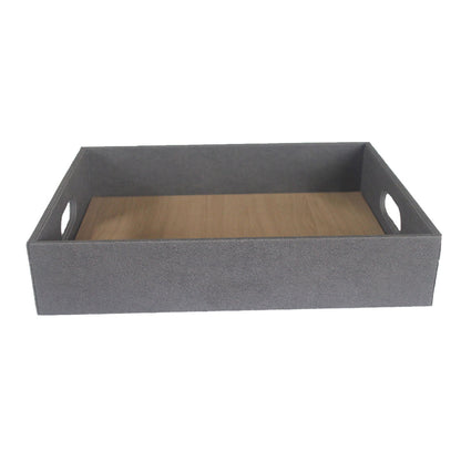 Hotel Shoe Basket Tray Faux Leather Organiser for Guest Room