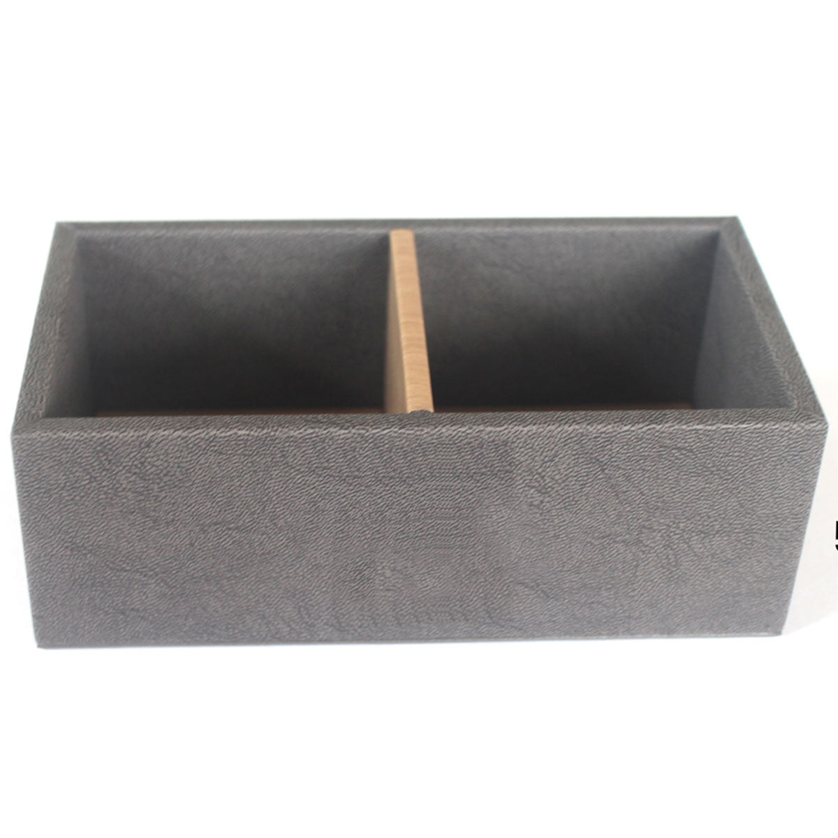 Double Compartment Tea Caddy for Hotel Rooms Tea Bags and Sugar