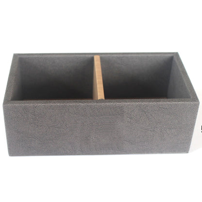 Double Compartment Tea Caddy for Hotel Rooms Tea Bags and Sugar