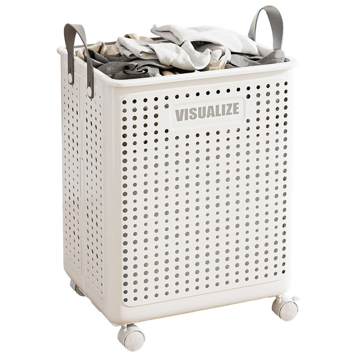 Folding Portable Laundry Basket Multifunctional Storage for Bathroom Household