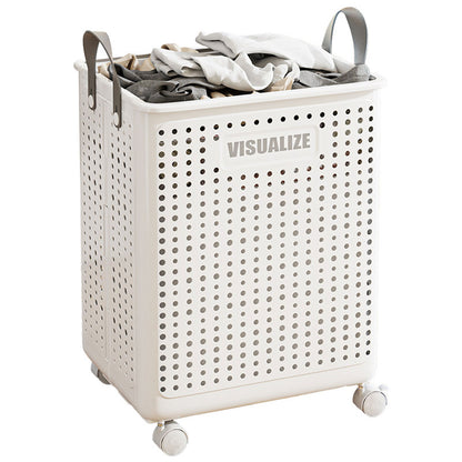 Folding Portable Laundry Basket Multifunctional Storage for Bathroom Household