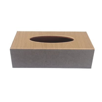 Leather Tissue Box Holder Organiser for Hotel Rooms and Offices