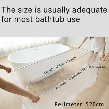 30pcs Disposable Bath Liners Waterproof Film for Hotels