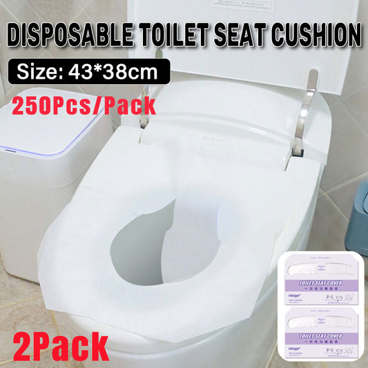 2PCS Travel Disposable Toilet Seat Covers Soluble Paper for Hotel Household