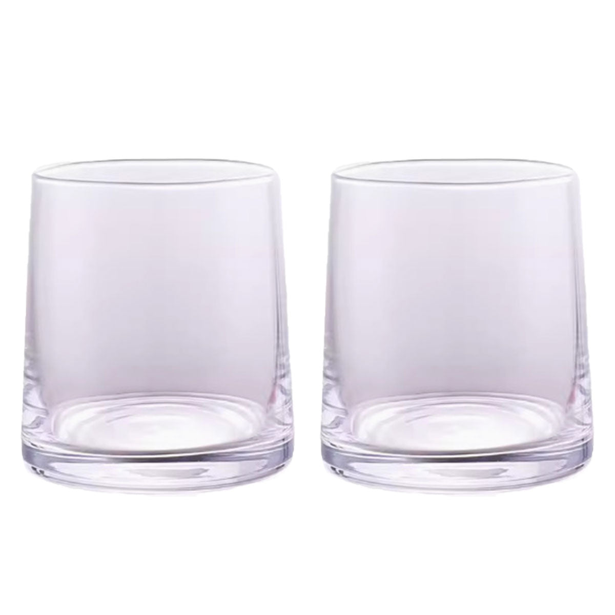 2Pcs Hotel Household Glass Toothwash Cups Set