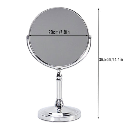 5x Magnifying Desktop Vanity Mirror 360 Rotating HD for Makeup