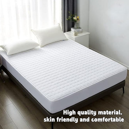 Hotel Mattress Protector Bed Top Cover Waterproof Fitted Sheet