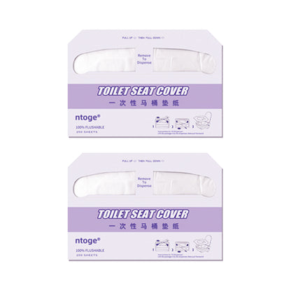 2PCS Travel Disposable Toilet Seat Covers Soluble Paper for Hotel Household