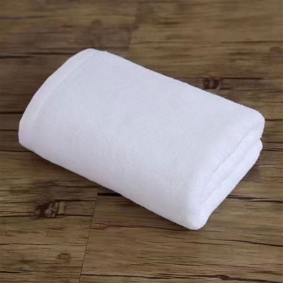 6pcs Hotel Cotton Bath Mat Towels Non Slip Floor Use White