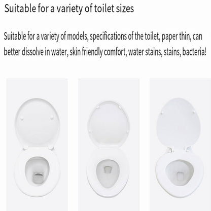 2PCS Travel Disposable Toilet Seat Covers Soluble Paper for Hotel Household