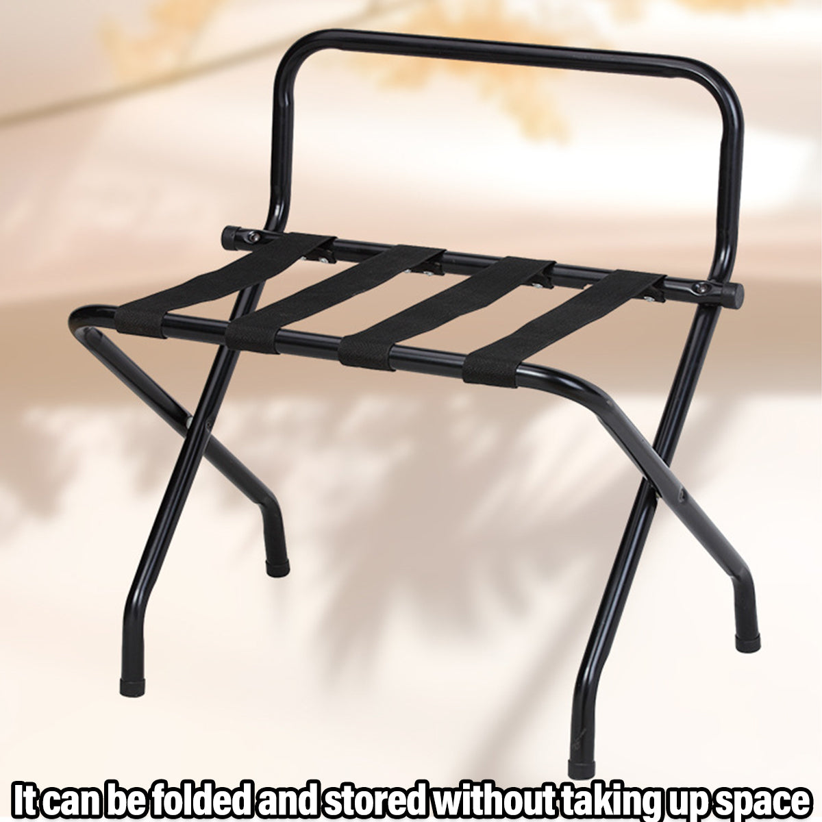 Foldable Luggage Rack Stainless Steel for Hotel Suitcase Support