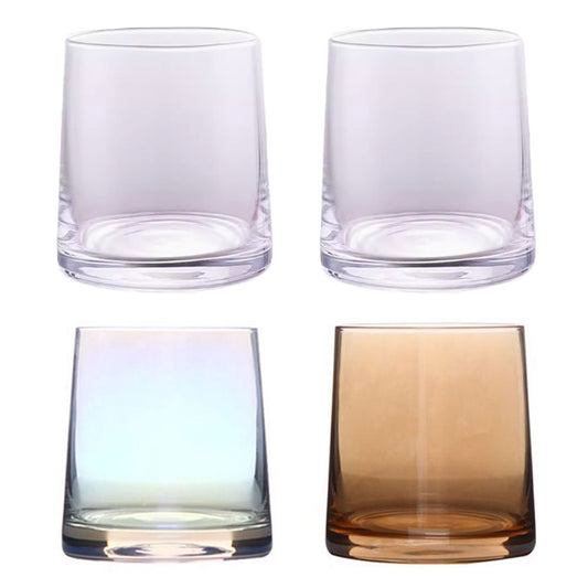 2Pcs Hotel Household Glass Toothwash Cups Set