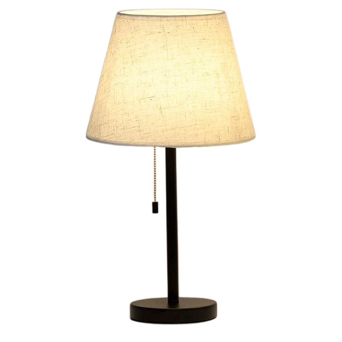 Modern Table Lamp with Pull Chain for Hotel Bedside Reading Light