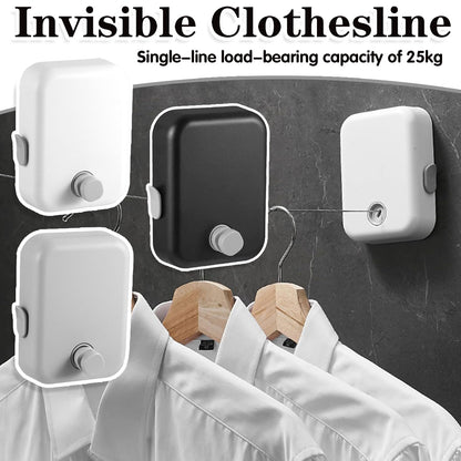 Retractable Stainless Steel Clothesline 4.3m Wall Mount