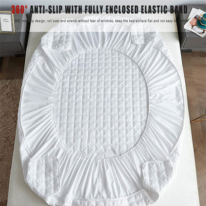 Hotel Mattress Protector Bed Top Cover Waterproof Fitted Sheet
