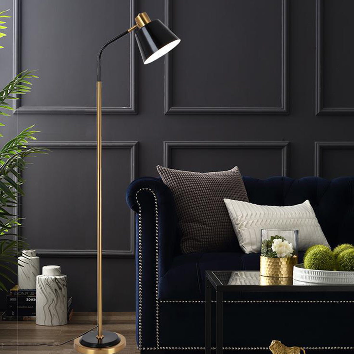 Modern Floor Lamp Rotatable Shade with 5W LED for Bedroom