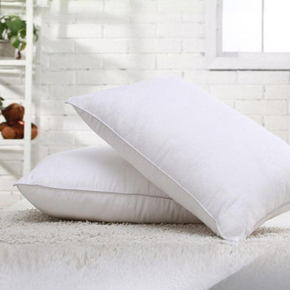 Hotel Quality White Cotton Pillow Core Insert Pair