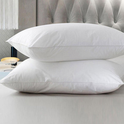 Hotel Quality White Cotton Pillow Core Insert Pair