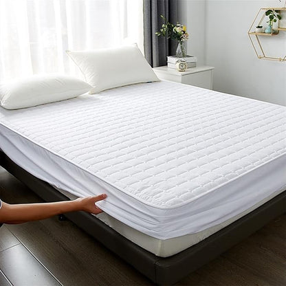 Hotel Mattress Protector Bed Top Cover Waterproof Fitted Sheet
