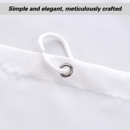 Waterproof Polyester Shower Curtain Liner Bathroom White Home Use