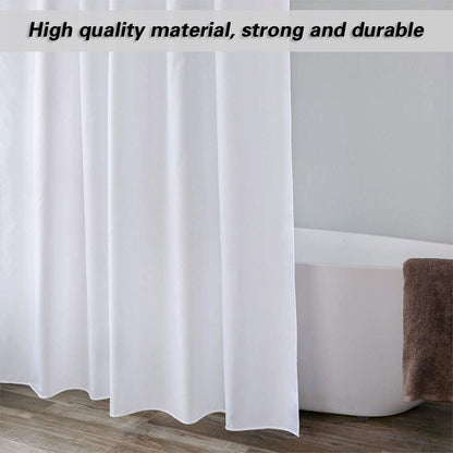 Waterproof Polyester Shower Curtain Liner Bathroom White Home Use