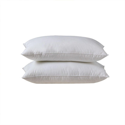 Hotel Quality White Cotton Pillow Core Insert Pair