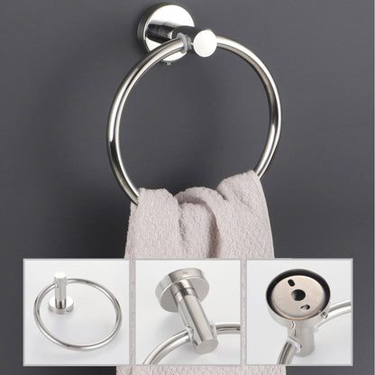 Wall Mounted Bathroom Towel Ring 180 Degree Swivel