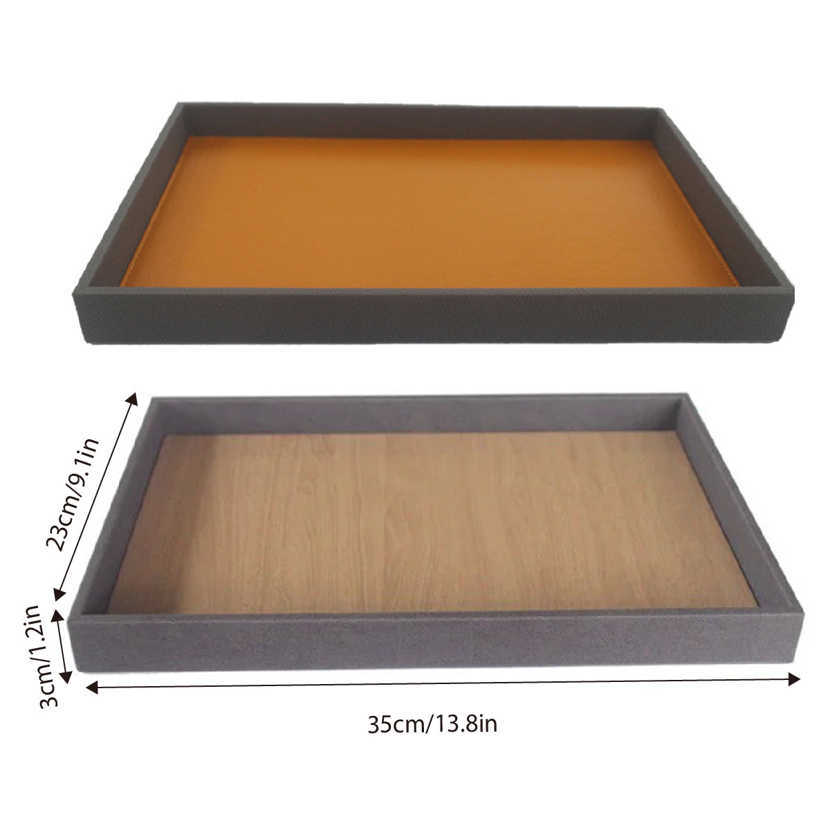 Rectangular Sundry Storage Tray for Hotel Room Essentials