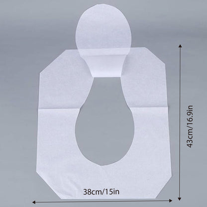 2PCS Travel Disposable Toilet Seat Covers Soluble Paper for Hotel Household