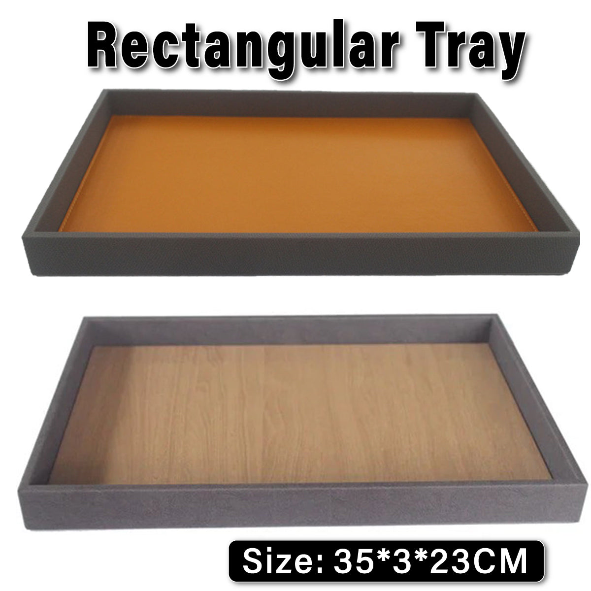 Rectangular Sundry Storage Tray for Hotel Room Essentials