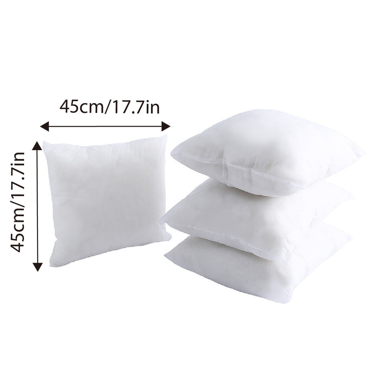 White Cotton Pillow Core with Anti Feather Sanding Cloth