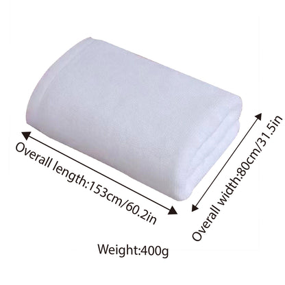 6pcs Hotel Cotton Bath Mat Towels Non Slip Floor Use White