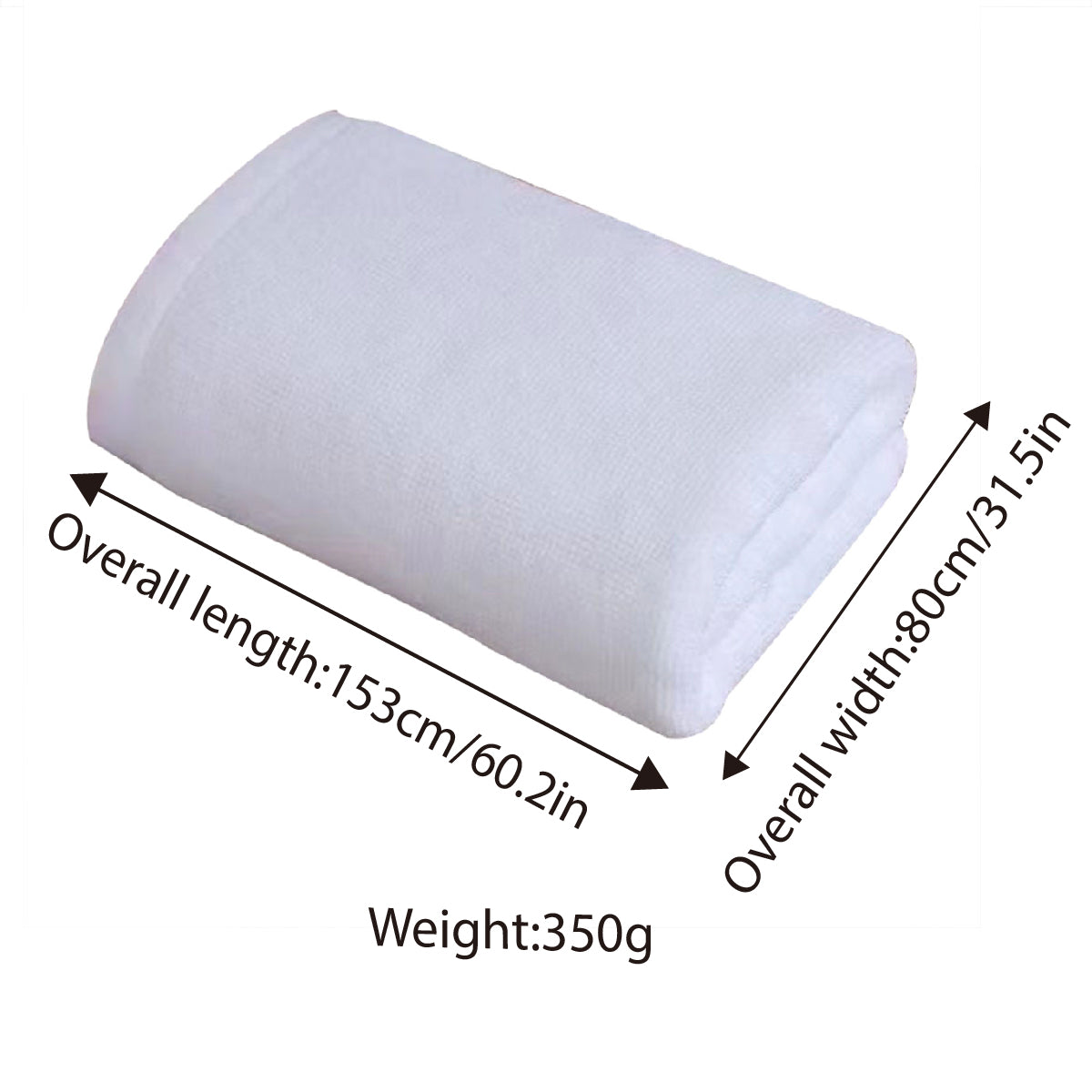 6pcs Hotel Cotton Bath Mat Towels Non Slip Floor Use White
