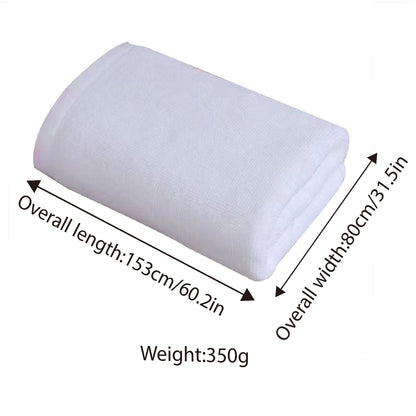 6pcs Hotel Cotton Bath Mat Towels Non Slip Floor Use White
