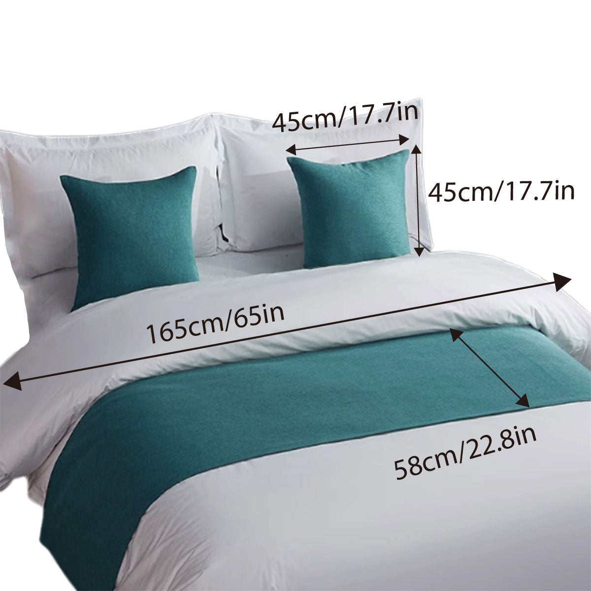 Luxury Hotel Bedding Set Bed End Towel Pillow Cover for Bedroom and Hotels