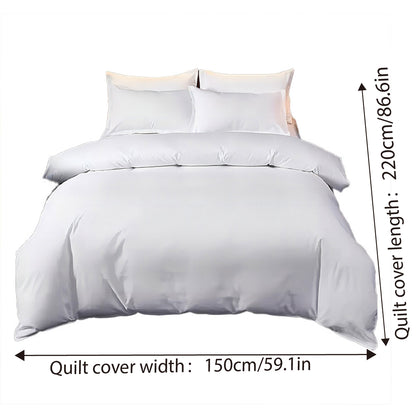 White Duvet Cover Soft Fabric Easy Care for Hotels and Homes