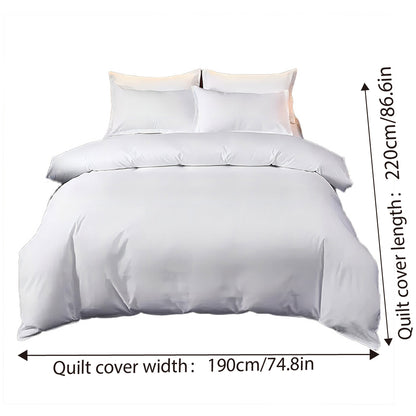 White Duvet Cover Soft Fabric Easy Care for Hotels and Homes