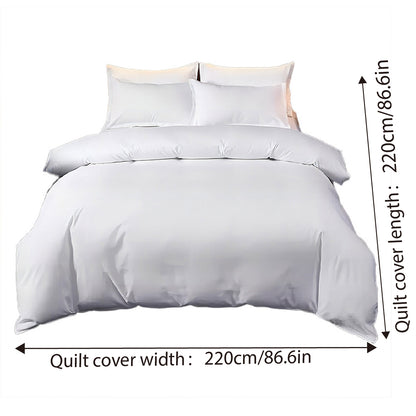 White Duvet Cover Soft Fabric Easy Care for Hotels and Homes