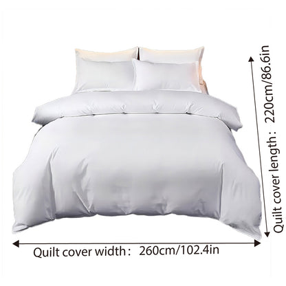 White Duvet Cover Soft Fabric Easy Care for Hotels and Homes