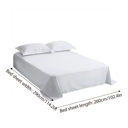 Hotel Quality White Bed Sheets Soft Microfiber Bedding for Home or Motel