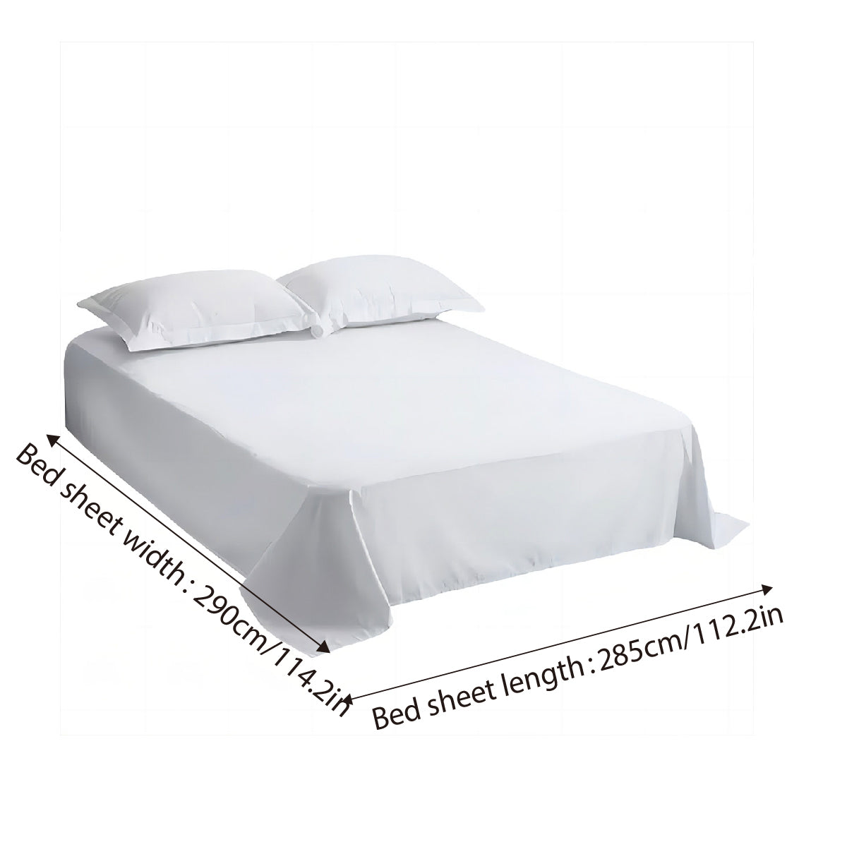 Hotel Quality White Bed Sheets Soft Microfiber Bedding for Home or Motel