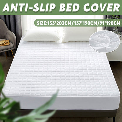Hotel Mattress Protector Bed Top Cover Waterproof Fitted Sheet